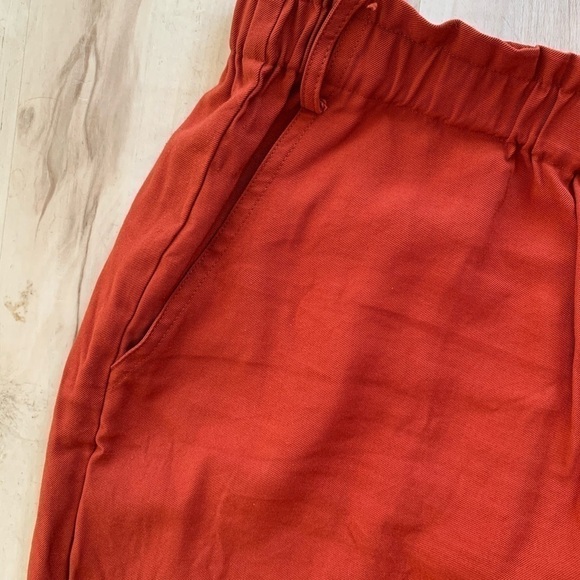 ELODIE rust orange button jogger pants - Picture 4 of 10